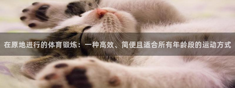 意昂F凯捷集团股票：在原地进行的体育锻炼：一种高效、简便且适合所有年龄段的运动方